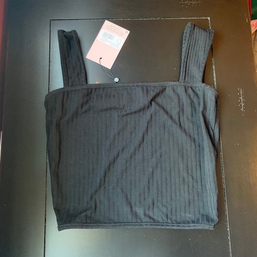 Black crop top
